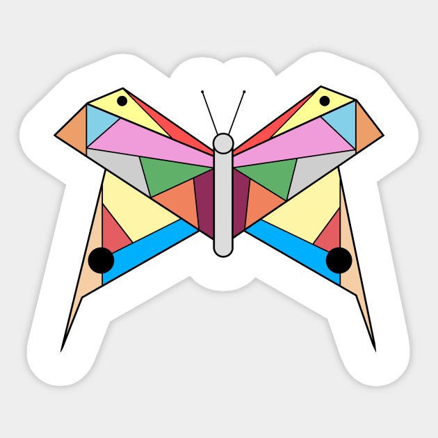 Colorful butterfly Sticker by DarkoRikalo86